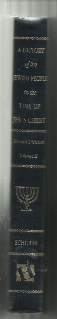 Image of A History of the Jewish People in the Time Of Jesus Christ Volume 2 first Division