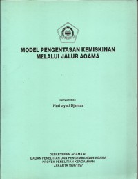 Image of Model Pengentasan Kemiskinan Melalui Jalur Agama