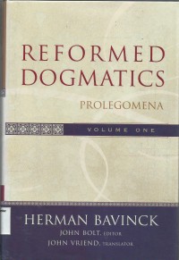Image of Reformed Dogmatics :  Prolegomena Volume One
