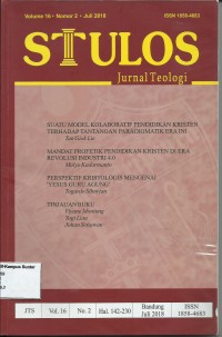Image of Stulos Jurnal Teologi Vol. 16 No. 2