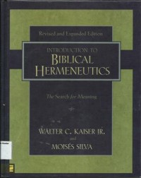 Image of Introduction To Biblical Hermeneutics : The Search For Meaning