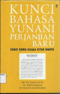 Image of Kunci Bahasa Yunani Perjanjian Baru : Surat Roma - Kitab Wahyu